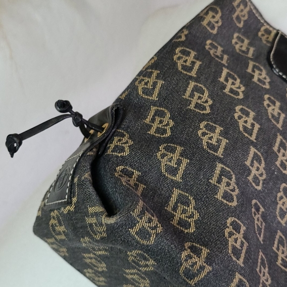 Vintage Dooney & Bourke monogram bag black purse - Picture 13 of 16